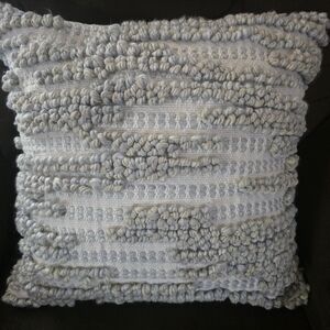 Pottery Barn Cream Textured Outdoor Pillow 20"x20"